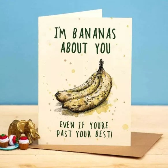Karte Ich bin Bananen über dich