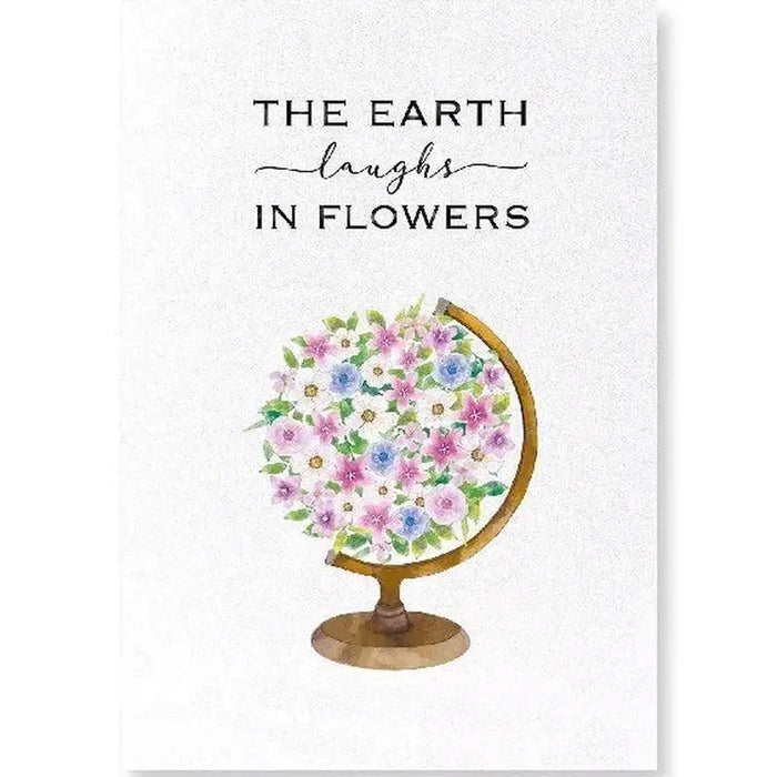 Die Erde lacht in Blumen A4 Kunstdruck