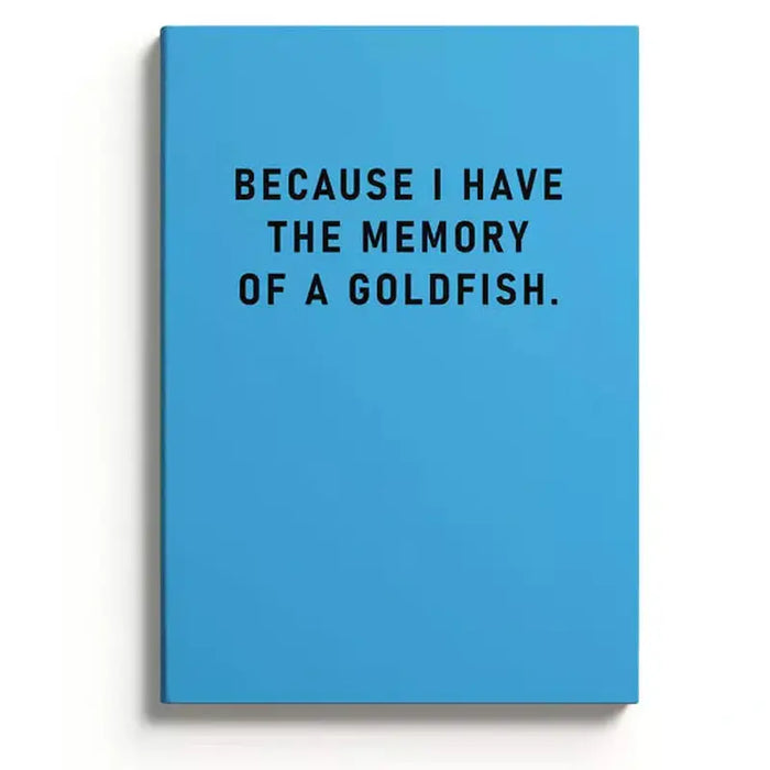 A5 Memoria del notebook di un pesce rosso