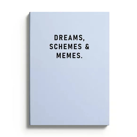 A5 Notebook Dreams, Schemes & Meme