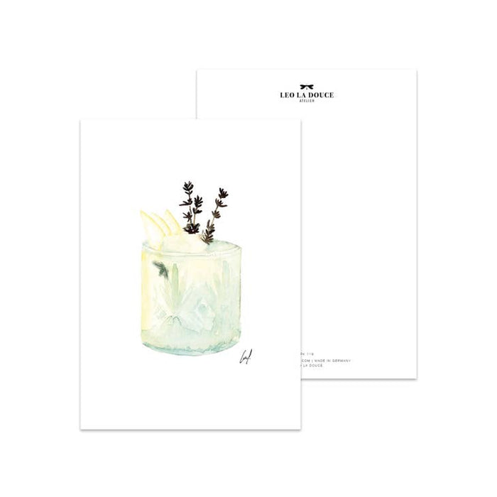 Postkarte Gin | Ein Umschlag