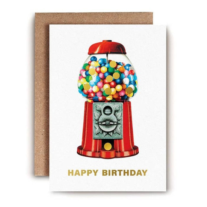 Karte alles Gute zum Geburtstag | Gummiballmaschine