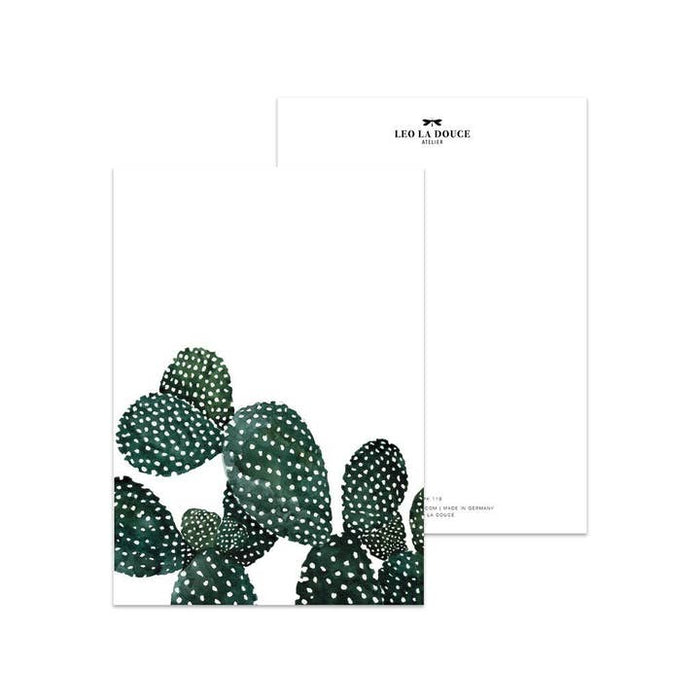 Postkarte Cactus Familie | Ein Umschlag