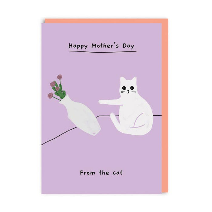 Karte glücklicher Muttertag von der Katze