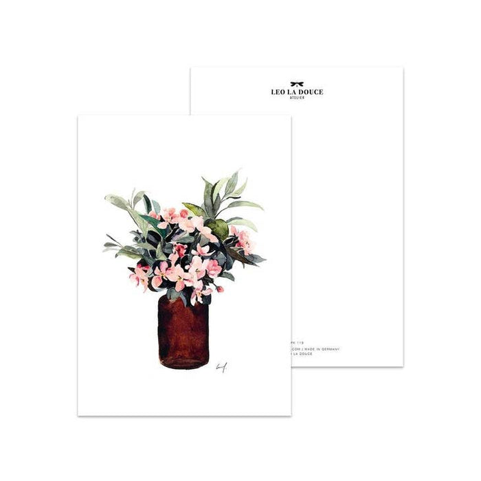 Bouquet d'hortensia à cartes postales | Une enveloppe