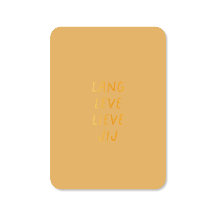 CARD LANG LIVE DEVE Sie | Goldfilm | Ein Umschlag