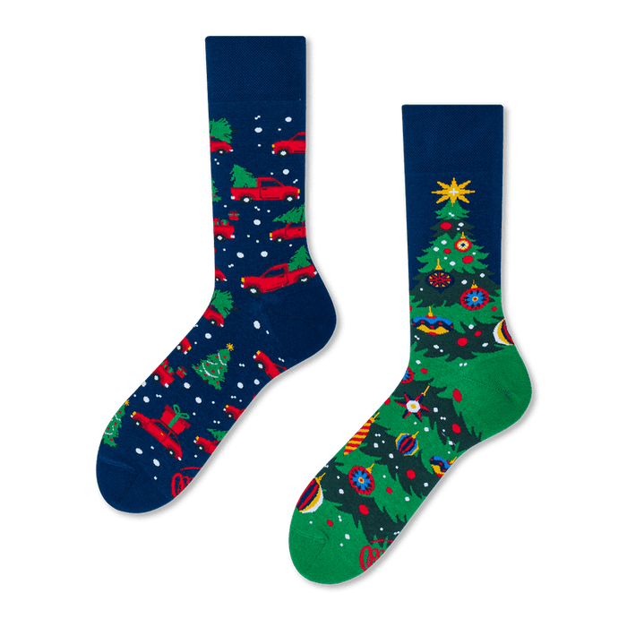 Viele Morgen Socken Weihnachtsbaum