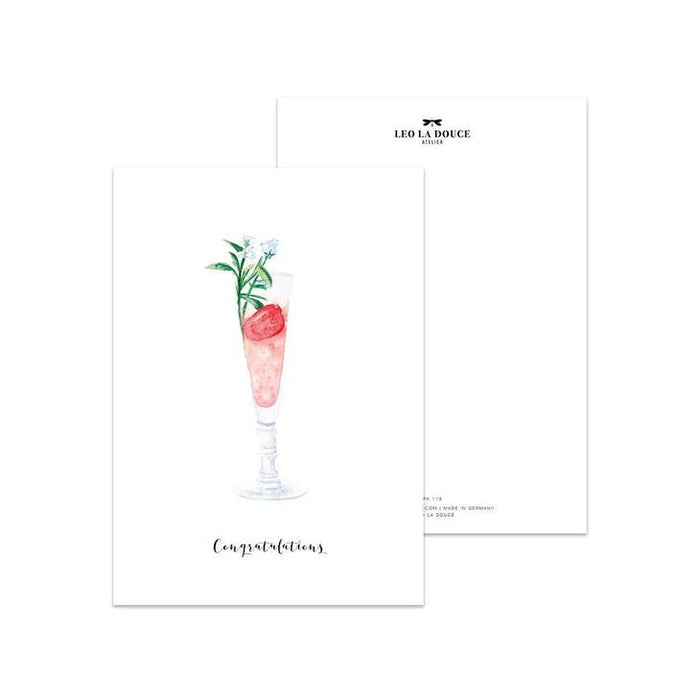 Cocktail conggratulazioni di cartolina | Una busta