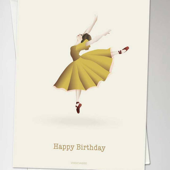 Carte Joyeux anniversaire | Ballerine