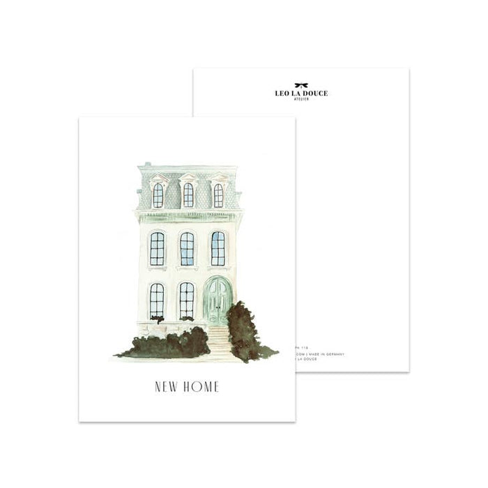 Carte postale nouvelle maison | Enveloppe